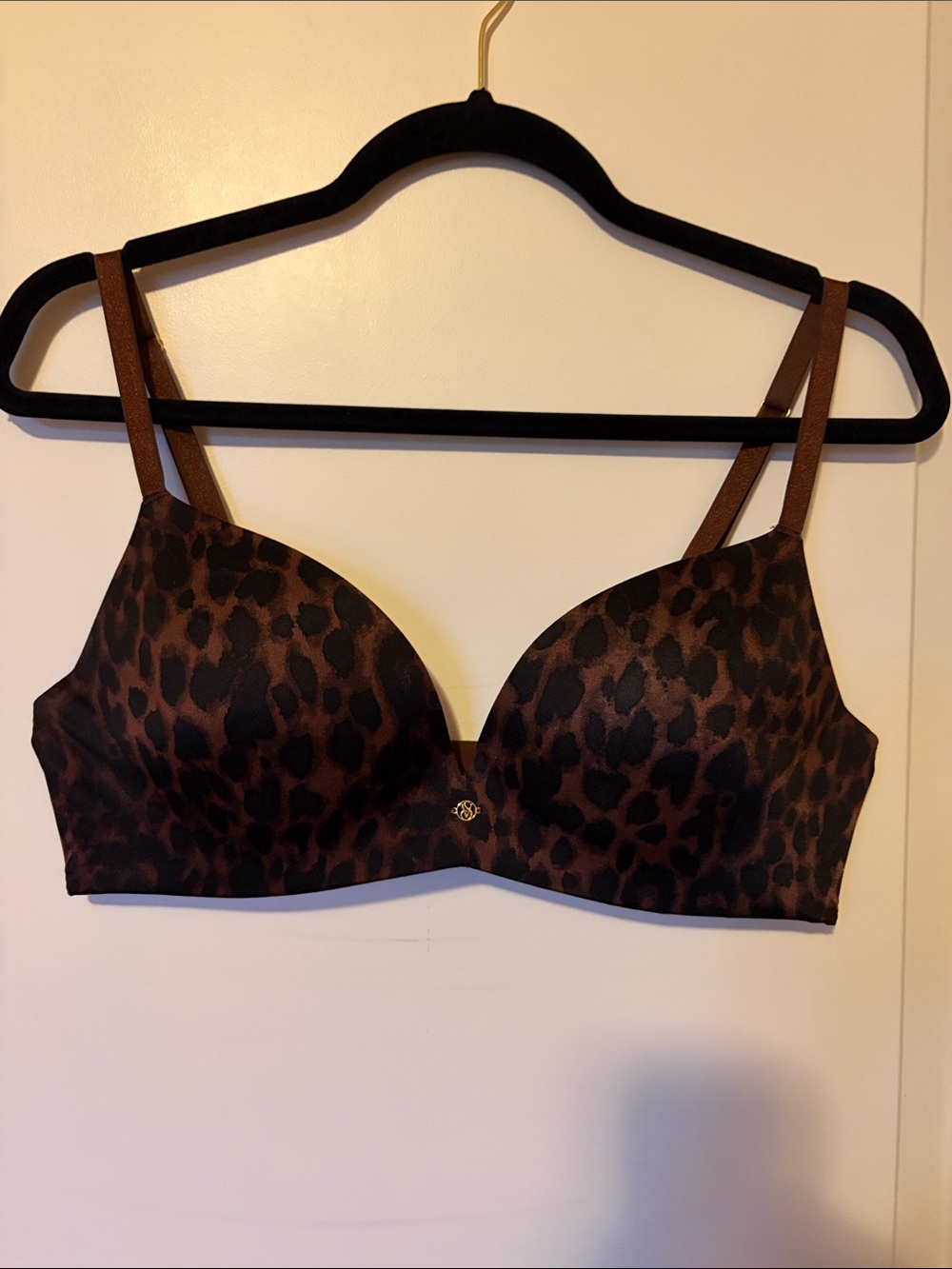 Victoria's Secret Brown Leopard Print T-Shirt Bra